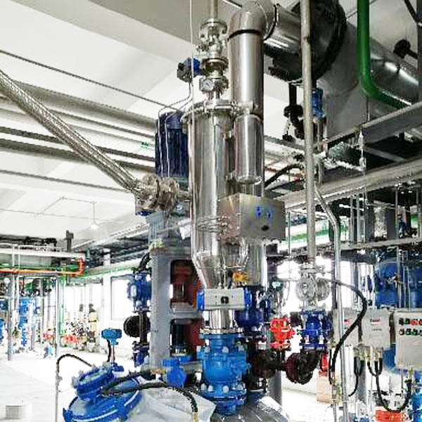 密閉真空上料機在錐形混合機系統中的應用